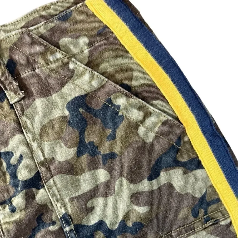 Dear John Jean Mini Skirt Camo Green Size 25 (NWT)